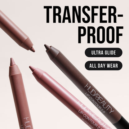 Huda Beauty Lip Contour Mini Duo Yummy Browns - Zine Beauty Shop