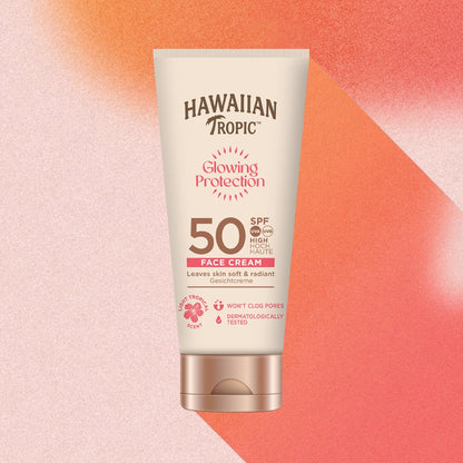 Hawaiian Tropic Glowing Protection Face Cream 50ml - Zine Beauty Shop