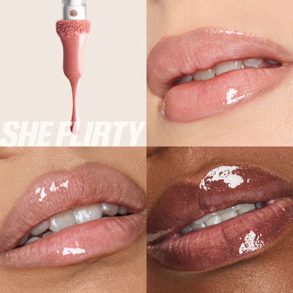 HUDA BEAUTY Faux Filler Shiny Non-Sticky Lip Gloss - Zine Beauty Shop