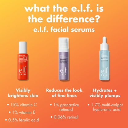 E.l.f Skin Vitamin C + E + Ferulic Serum - Zine Beauty Shop