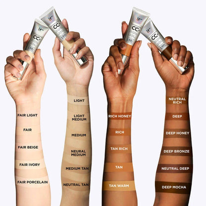 It Cosmetics CC+ Cream Full-Coverage Foundation with SPF 50+ - Zine Beauty Shop