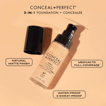 MILANI Conceal + Perfect 2-In-1 Foundation + Concealer - Zine Beauty Shop