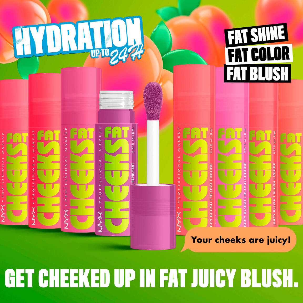 NYX FAT CHEEKS JUICY BLUSH