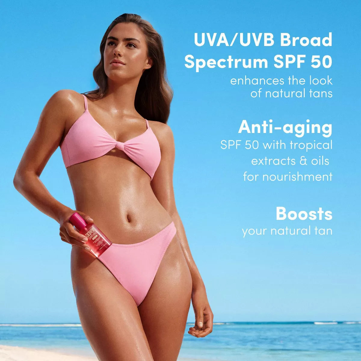 Coco & Eve Tan Boosting Anti-Aging Body Oil SPF50