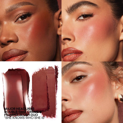 Patrick Ta MAJOR HEADLINES CRÈME & POWDER BLUSH DUO - Zine Beauty Shop