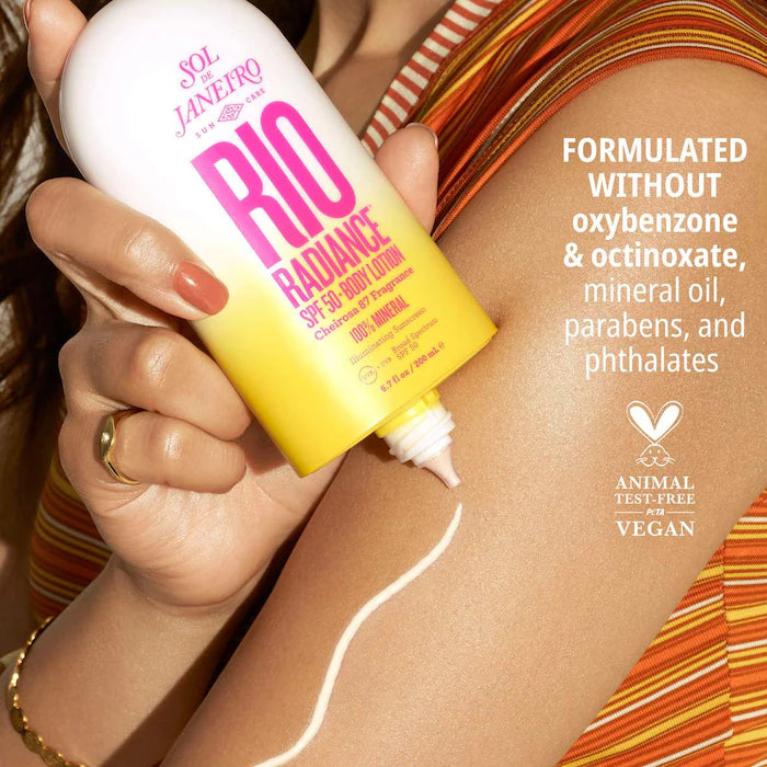 Sol de Janeiro Rio Radiance™ SPF 50 Loción Corporal Mineral Protector Solar con Niacinamida