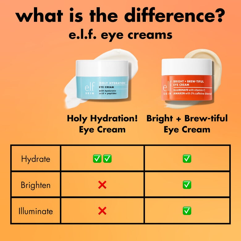 E.l.f Skin Bright + Brew-tiful Eye Cream 15ml - Zine Beauty Shop