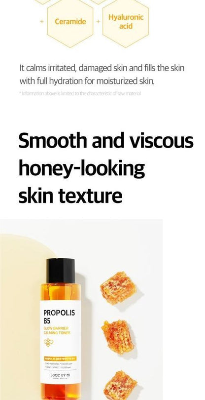 SOME BY MI - Propolis B5 Glow Barrier Calming Toner - Zine Beauty Shop