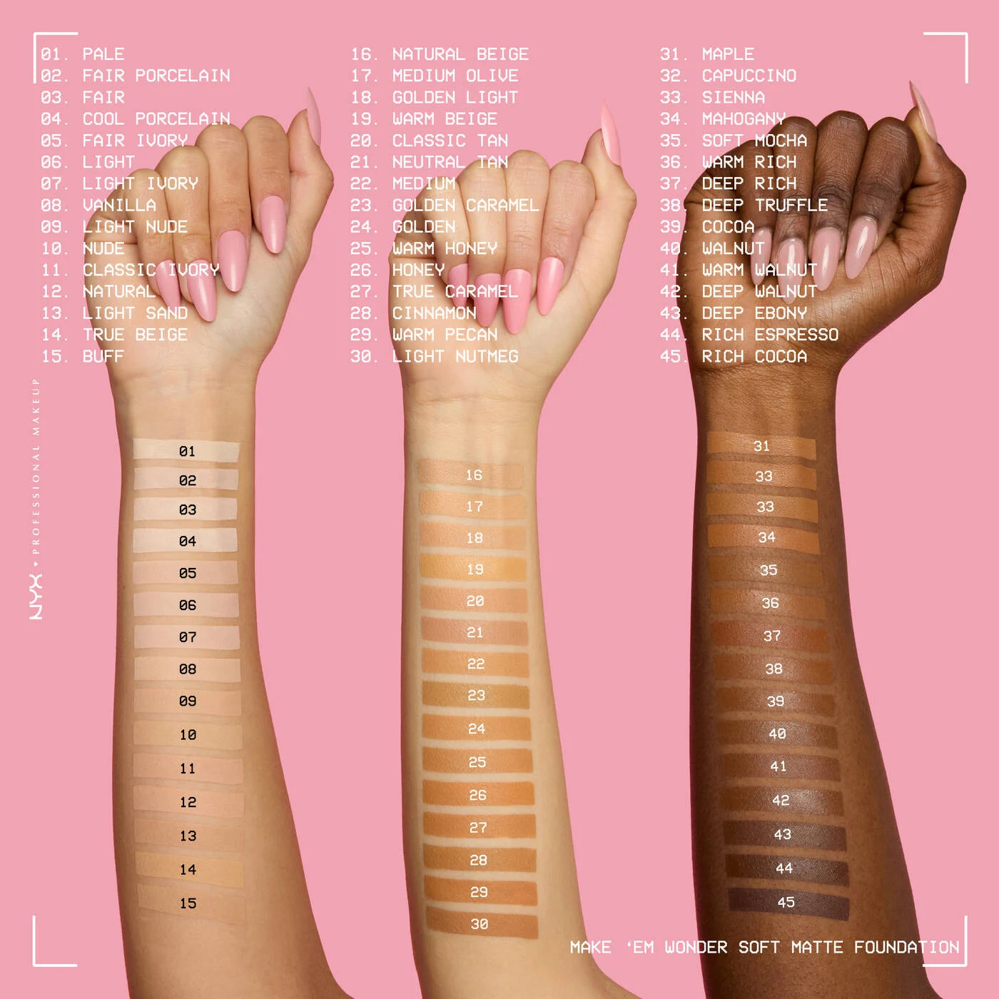 NYX Make 'Em Wonder Foundation - Zine Beauty Shop