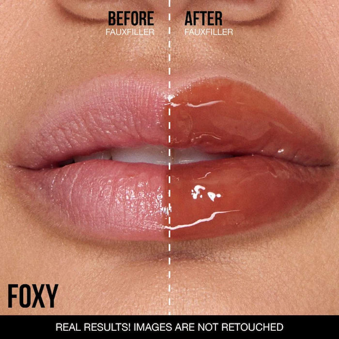 HUDA BEAUTY Faux Filler Shiny Non-Sticky Lip Gloss