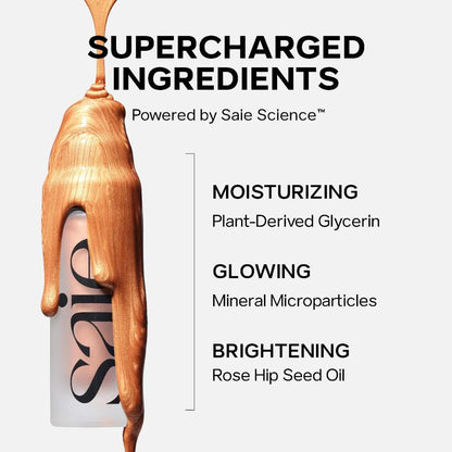 Saie Glowy Super Gel Lightweight Dewy Multipurpose Illuminator - Zin Beauty Shop - Zine Beauty Shop