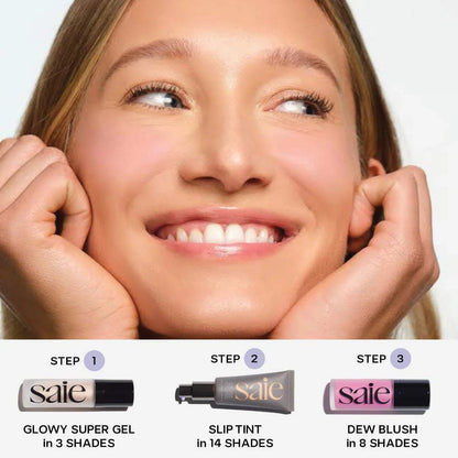 Saie Glowy Super Gel Lightweight Dewy Multipurpose Illuminator - Zin Beauty Shop - Zine Beauty Shop
