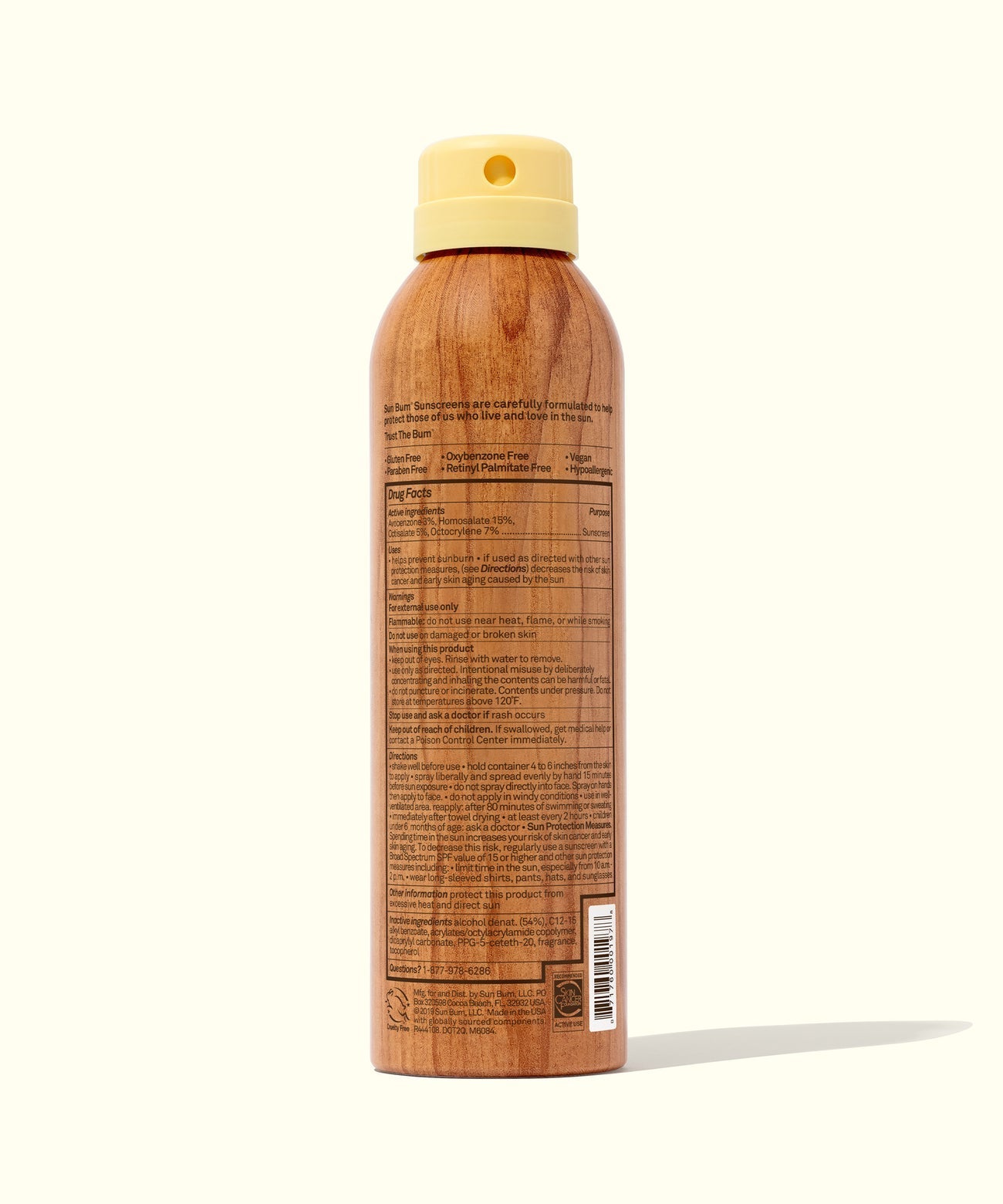 Sun Bum Original SPF 50 Sunscreen Spray 200ml - Zin Beauty Shop - Zine Beauty Shop